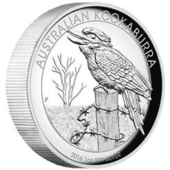 2016 Australian Kookaburra 1oz Silver Proof High Relief Coin - The Perth Mint 999 & 9999