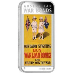 Australian Posters of WWI - War Bonds 2016 1oz Silver Proof Coin - The Perth Mint 999 & 9999