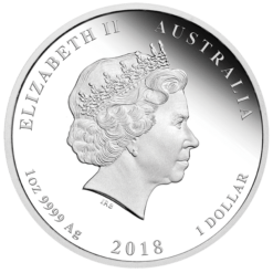 2018 1 oz - coloured dog - silver coins – the perth mint 999 & 9999