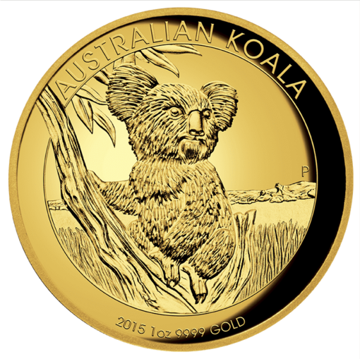 2015 gold proof koala coin series – 1oz high relief coin - the perth mint 9999