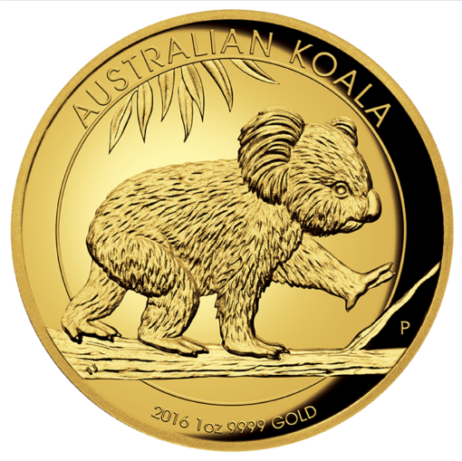 2016 gold proof koala coin series – 1oz high relief coin - the perth mint 9999