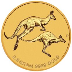 2018 Mini Roo 0.5g .9999 Gold Coin in Card - The Perth Mint
