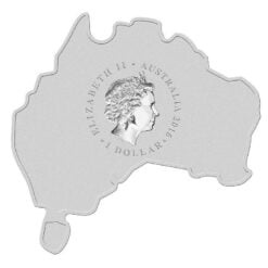 2016 Dingo - Australian Map Series - 1oz .999 Silver Coin - The Perth Mint
