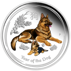2018 1 oz - Coloured Dog - Silver Coins – The Perth Mint 999 & 9999