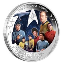 2016 Star Trek: The Crew 2oz Silver Proof Coin - The Perth Mint 999 & 9999
