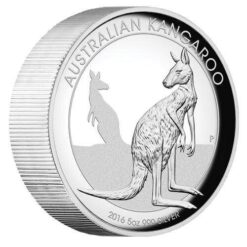 2016 Australian Kangaroo 5oz Silver Proof High Relief Coin - The Perth Mint 999 & 9999