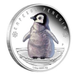 2017 Polar Babies - Emperor Penguin 1/2oz Silver Proof Coin - The Perth Mint 999 & 9999