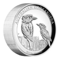 2017 Australian Kookaburra 5oz Silver Proof High Relief Coin - The Perth Mint 999 & 9999