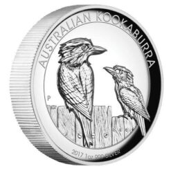 2017 Australian Kookaburra 1oz Silver Proof High Relief Coin - The Perth Mint 999 & 9999