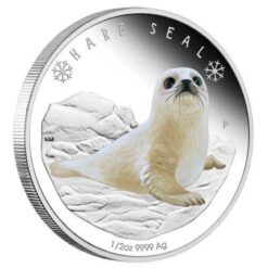 2017 Polar Babies - Harp Seal 1/2oz Silver Proof Coin - The Perth Mint 999 & 9999