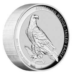 2017 Australian Wedge-Tailed Eagle 5oz Silver Proof High Relief Coin - The Perth Mint 999 & 9999