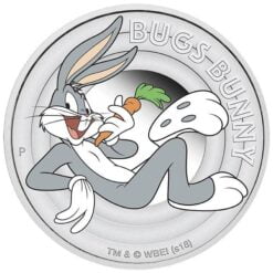2018 Looney Tunes - Bugs Bunny - 1/2oz .9999 Silver Proof Coin - The Perth Mint