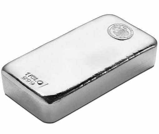 Perth mint 1kg. 999 silver cast bullion bar
