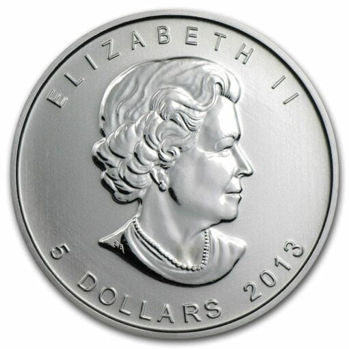 2013 Maple Leaf 1oz .9999 Silver Bullion Coin - Royal Canadian Mint 2
