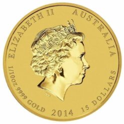 2014 Year of the Horse 1/10oz .9999 Gold Bullion Coin - Lunar Series - The Perth Mint 5