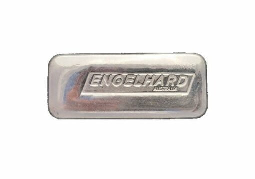 Engelhard 10oz .999 Silver Cast Bullion Bar - Engelhard Australia 1