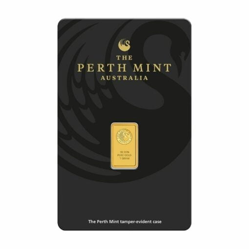 Perth Mint Kangaroo 1g .9999 Gold Minted Bullion Bar 1