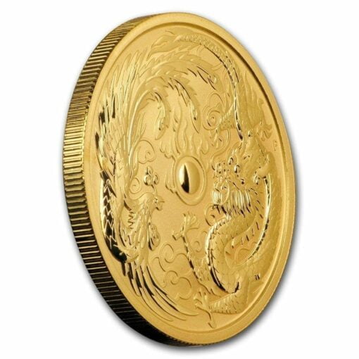 2018 Dragon and Phoenix 1oz .9999 Gold Bullion Coin - The Perth Mint 2