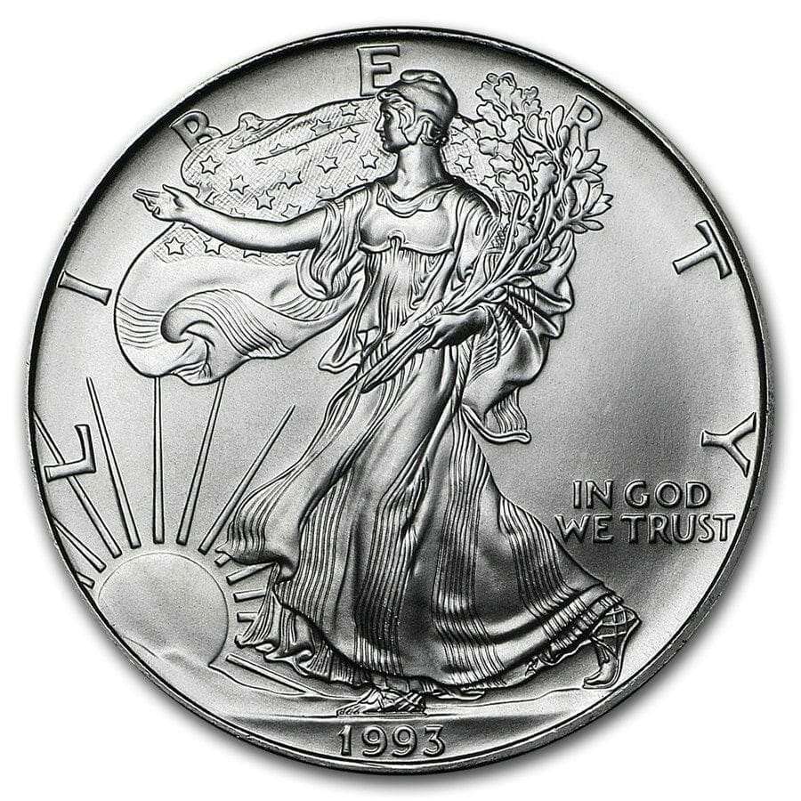 1993 American Eagle 1oz .999 Silver Bullion Coin ASE | Swan Bullion Company
