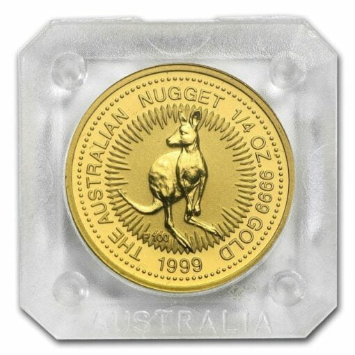 1999 The Australian Nugget Series 1/4oz .9999 Gold Bullion Coin - The Perth Mint 2