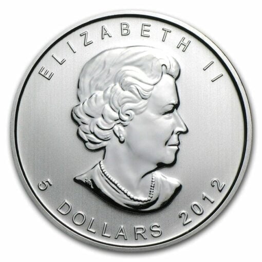 2012 Maple Leaf 1oz .9999 Silver Bullion Coin – Royal Canadian Mint 2