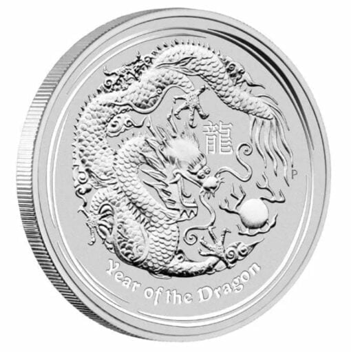 2012 Year of the Dragon 10oz .999 Silver Bullion Coin – Lunar Series II 2