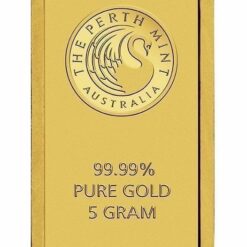Perth Mint Kangaroo 5g .9999 Gold Minted Bullion Bar 6