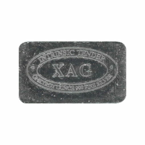 XAG 1oz .999 Silver Bullion Bar – XAG Intrinsic Tender 1