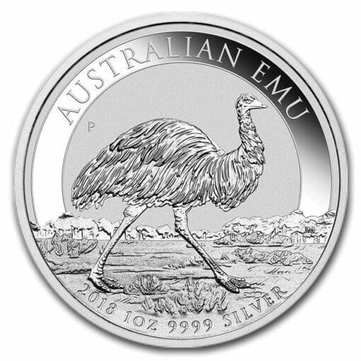 2018 Australian Emu 1oz .9999 Silver Bullion Coin 1