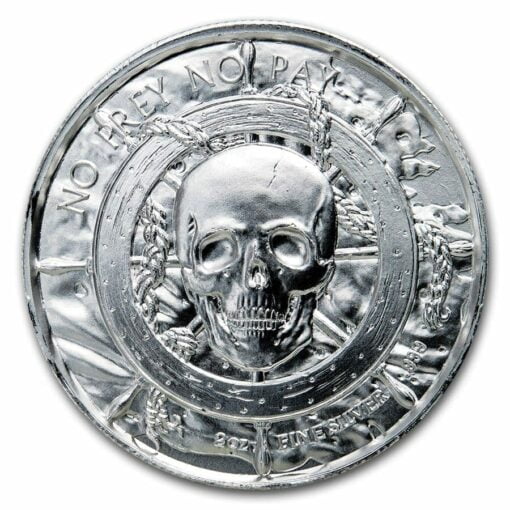 Privateer Series - The Captain 2oz .999 Ultra High Relief Silver Bullion Coin - Elemetal Mint 2