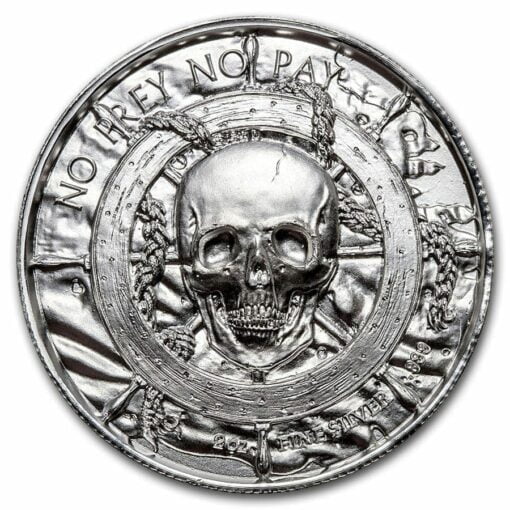 Privateer Series - The Kraken 2oz .999 Ultra High Relief Silver Bullion Coin - Elemetal Mint 3