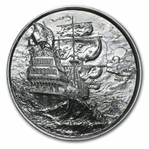 Privateer Series - The Privateer 2oz .999 Ultra High Relief Silver Bullion Coin - Elemetal Mint 1