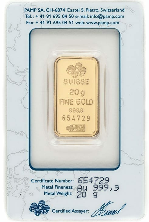 Lady Fortuna 20g .9999 Gold Minted Bullion Bar - PAMP Suisse 3