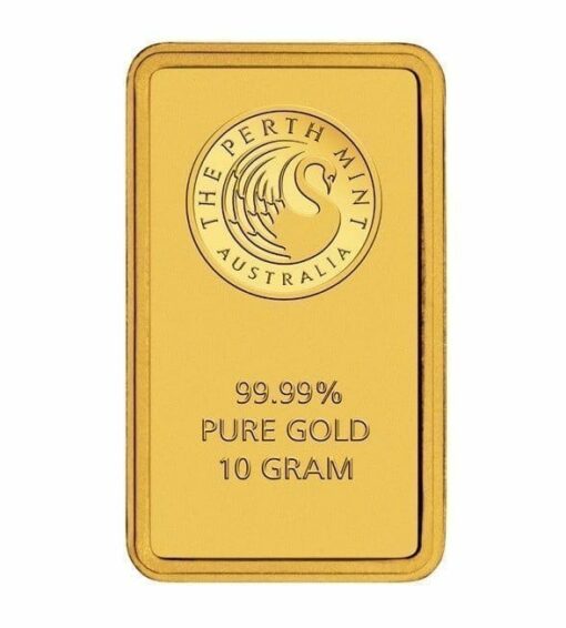 Perth Mint Kangaroo 10g .9999 Gold Minted Bullion Bar - Green Security Card 1