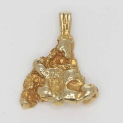 18ct Manufactured Gold Nugget Pendant - 4.14g 9