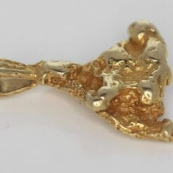 18ct Manufactured Gold Nugget Pendant - 4.14g 10