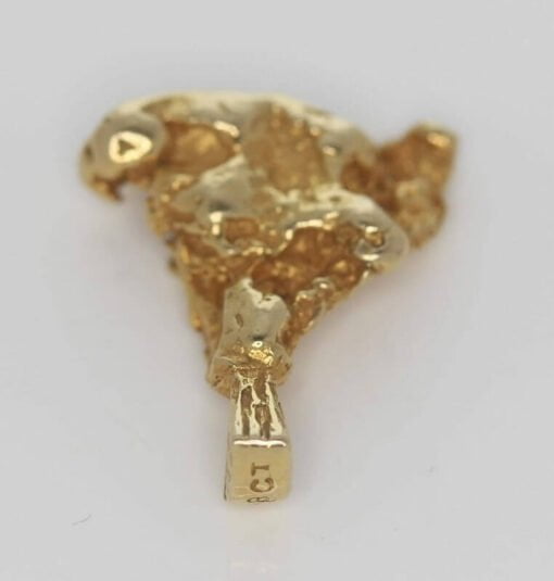 18ct Manufactured Gold Nugget Pendant - 4.14g 5