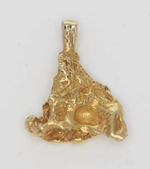 18ct Manufactured Gold Nugget Pendant - 4.14g 7