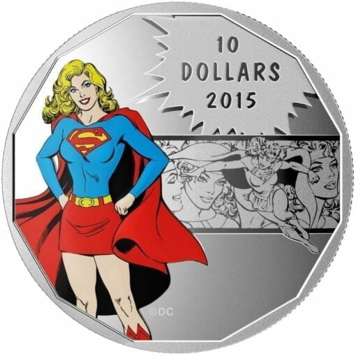 2015 $10 DC Comics Originals - Strength (Supergirl) 1/2oz .9999 Silver Coin - Royal Canadian Mint 1