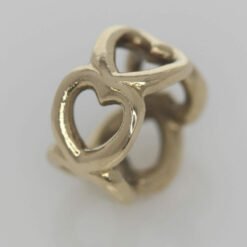 Pandora 14ct Open Heart Gold Spacer Charm - 750454 - ALE 585 8
