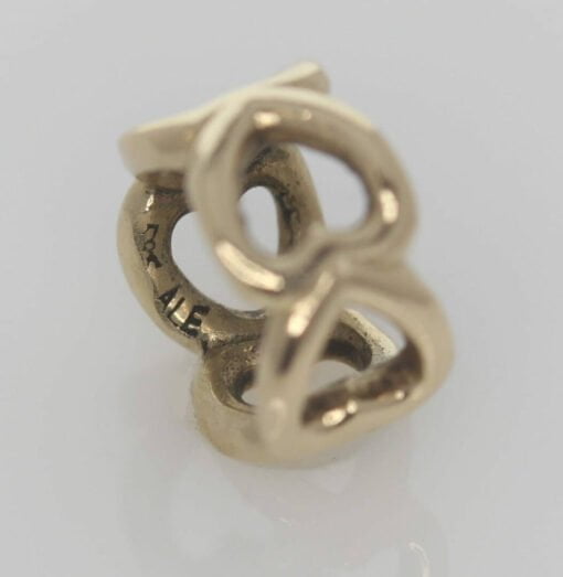 Pandora 14ct Open Heart Gold Spacer Charm - 750454 - ALE 585 2