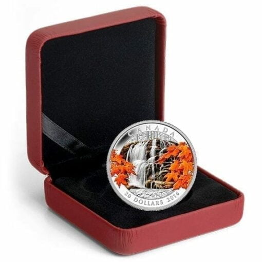 2014 $20 Autumn Falls 1oz .9999 Silver Coin - Royal Canadian Mint 3