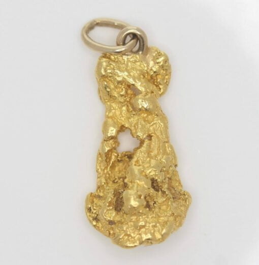 Natural Australian Gold Nugget Pendant - 5.84g 1