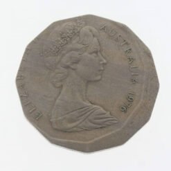 1976 Australian 50c Coin - Broadstrike Error - 50 Cent Coin 3