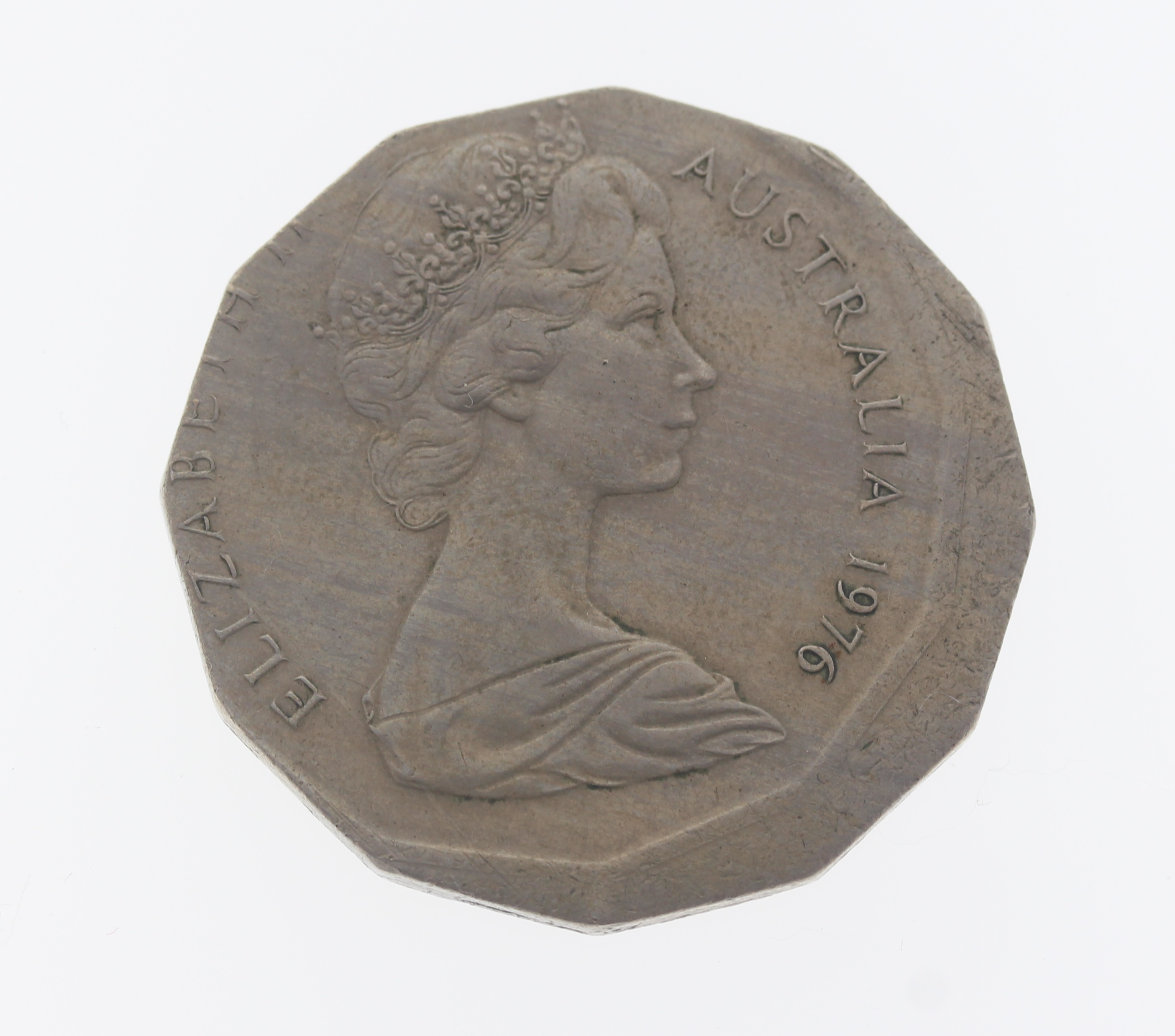 1976 Australian 50c Coin Broadstrike Error 50 Cent Coin Swan Bullion Company 1976 Australian 50c Coin Broadstrike Error 50 Cent Coin Swan Bullion Company