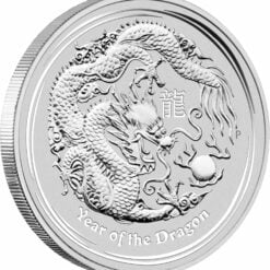 2012 Year Of The Dragon 5oz .999 Silver Bullion Coin - Lunar Series II - The Perth Mint 4