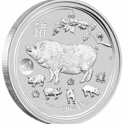 2019 Year of the Pig with Lion Privy 1oz .9999 Silver Bullion Coin - Lunar Series II - The Perth Mint 4