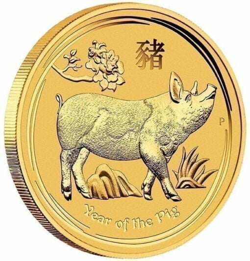 2019 Year of the Pig 1oz Gold Bullion Coin - Lunar Series II 2