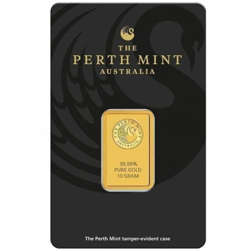 Perth Mint Kangaroo 10g .9999 Gold Minted Bullion Bar 1