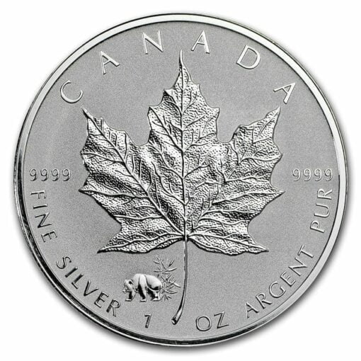 2017 Maple Leaf with Panda Privy 1oz .9999 Silver Bullion Coin - Reverse Proof - Royal Canadian Mint 1